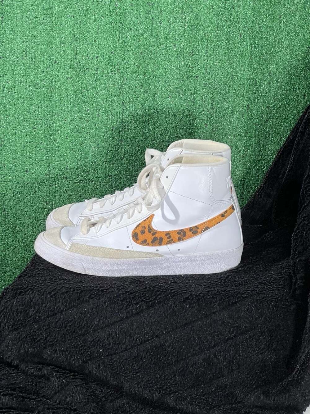 Nike Blazer Mid '77 Vintage Leopard Print Sneakers Size 8.5